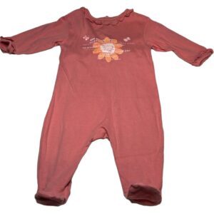 Pyjama léger ML vieux rose 6 mois Vertbaudet