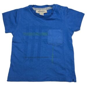 Tee-shirt MC bleu 3 mois Burberry