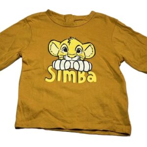 Tee-shirt ML moutarde Simba 24 mois Disney