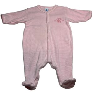 Pyjama léger ML 1 mois rose rayé 1 mois Petit  Bateau