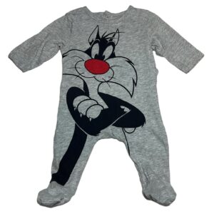 Pyjama léger ML gris Grosminet 1 mois Looney Tunes