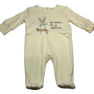 Pyjama léger ML jaune pale 1/3 mois ZARA