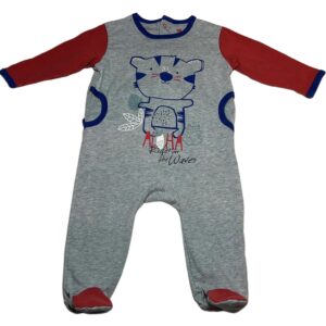 Pyjama léger ML gris 6 mois Petit Béguin