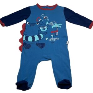 Pyjama léger ML bleu 6 mois Petit Béguin