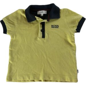 Polo MC vert jaune 6 mois Hugo Boss