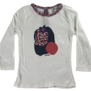 Tee-shirt ML blanc 9 mois Jean Bourget
