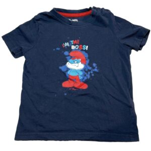Tee-shirt MC bleu Schtroumpfs 12/24 mois The Smurfs