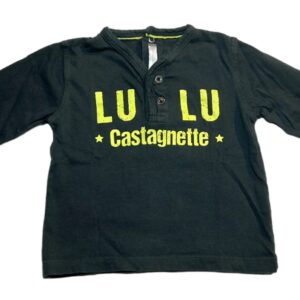 Tee-shirt ML gris 12 mois Lulu Castagnette