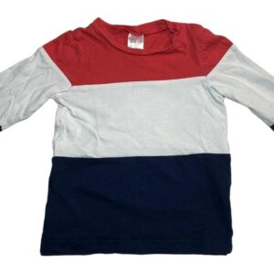 Tee-shirt ML tricolore 4/6 mois H&M