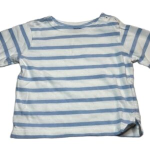 Tee-shirt ML marinière blanc et bleu 12 mois Bout’chou