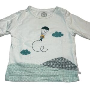 Tee-shirt ML blanc 12 mois La Compagnie Des Petits