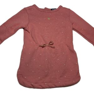 Robe chaude ML rose et doré 3 mois Kiabi