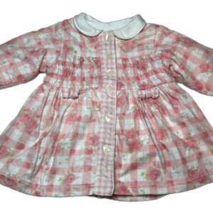 Robe épaisse ML rose et blanche 3 mois Marèse