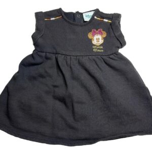 Robe épaisse MC noire Minnie 3 mois Disney