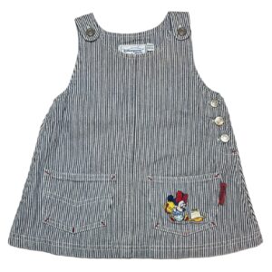Robe SM en jeans rayé gris 6 mois Disneyland