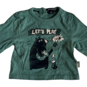 Tee-shirt ML vert 1 mois Kiabi