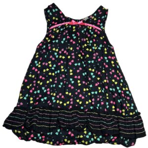 Robe SM légère noire et multicolore 9 mois Orchestra