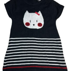 Robe MC en maille gris rayé 9 mois Orchestra