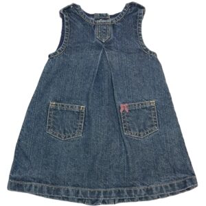 Robe en jeans SM bleu foncé 3 mois Petit Bateau