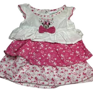 Robe légère SM blanche et rose Minnie 3 mois Disney