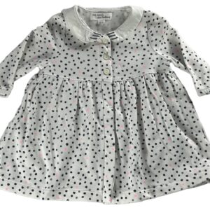 Robe légère ML blanche à pois 3 mois DPAM