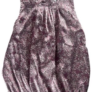 Robe légère SM violette fleuri 3 mois Kitchoun