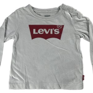 Tee-shirt ML blanc et rouge 9 mois Levi’s