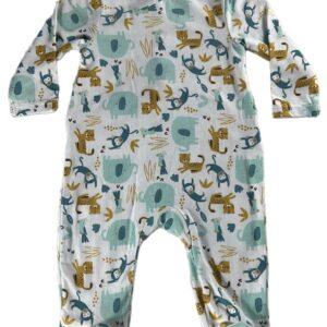 Pyjama léger ML moutarde et bleu 6 mois Orchestra