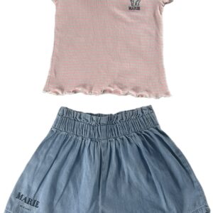 Ensemble léger MC rose et bleu Marie 18 mois Disney