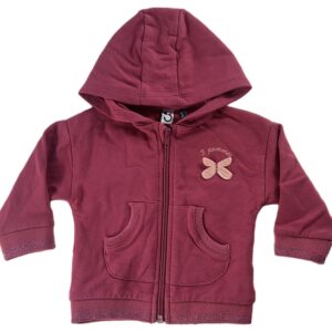 Gilet avec capuche ML rose 3/6 mois 3 Pommes