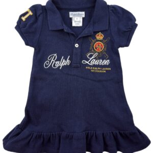 Robe polo MC bleu 6 mois Ralph Lauren