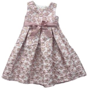 Robe épaisse SM blanche, rose et doré 2/3 ans Monsoon