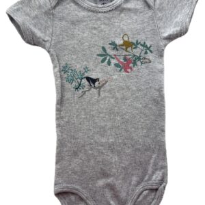 Body MC gris 6 mois Petit Bateau