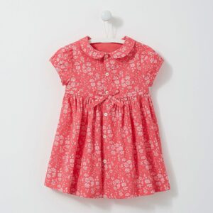 Robe légère MC rose fleuri 18 mois Jacadi